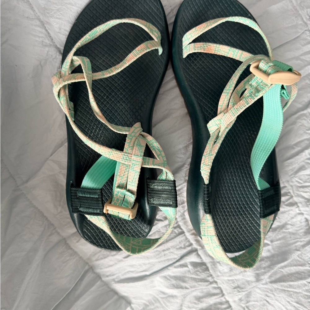 Chaco Women's Sandals - Green and Cream